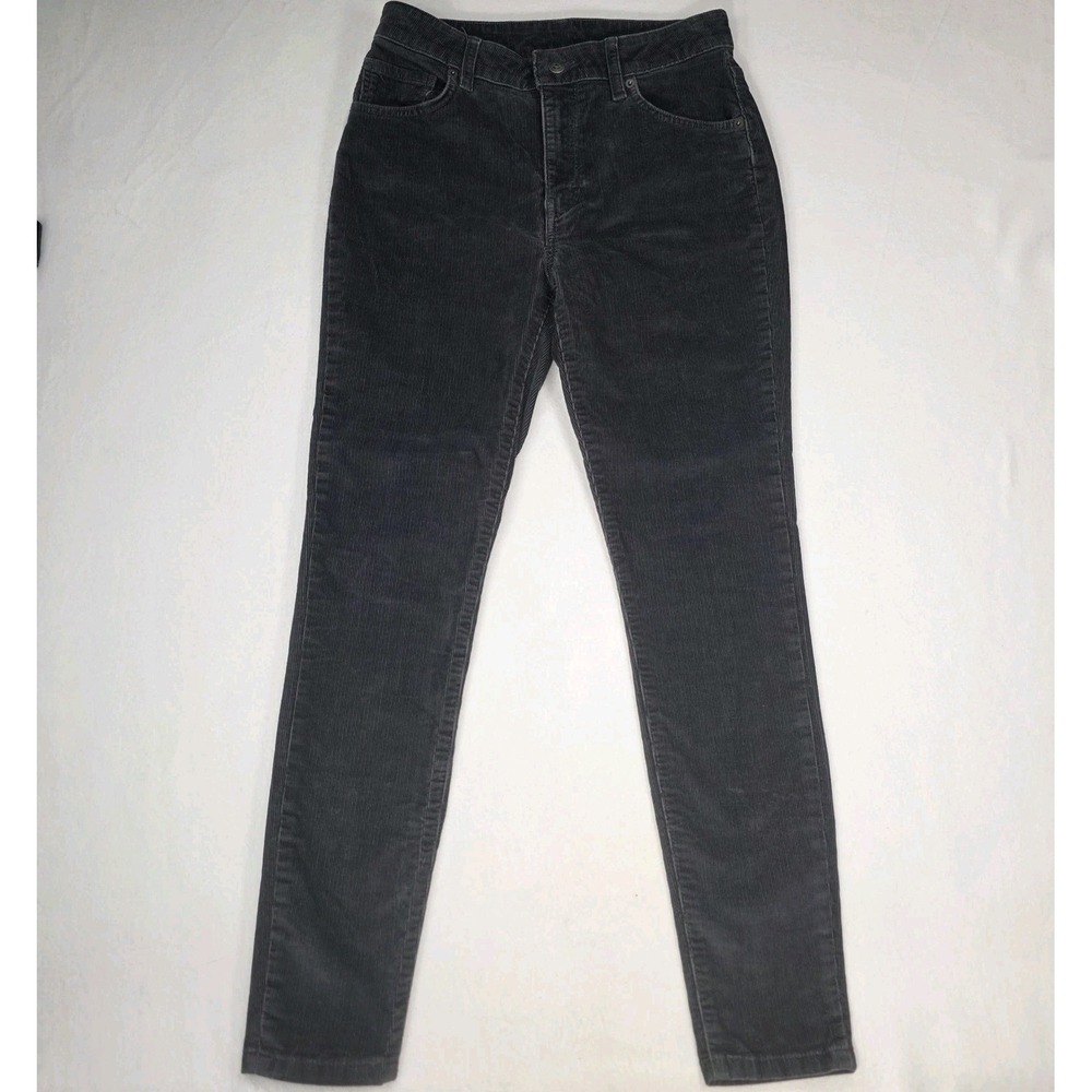 Patagonia Organic Cotton Corduroy Pants Women's Size 27 Grey Canvas Skinny Leg
